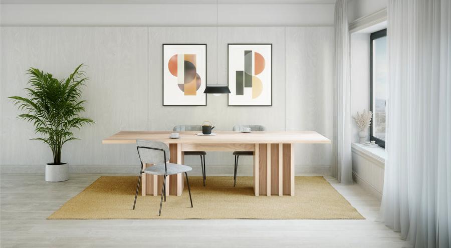 现代长方形餐桌
